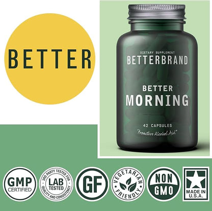 Betterbrand BetterMorning All-Natural Ingredients with DHM (42 Capsules)