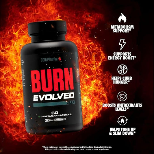 Sculpt Nation by V Shred Burn Evolved 2.0 and Collagen Peptides Powder Bundle