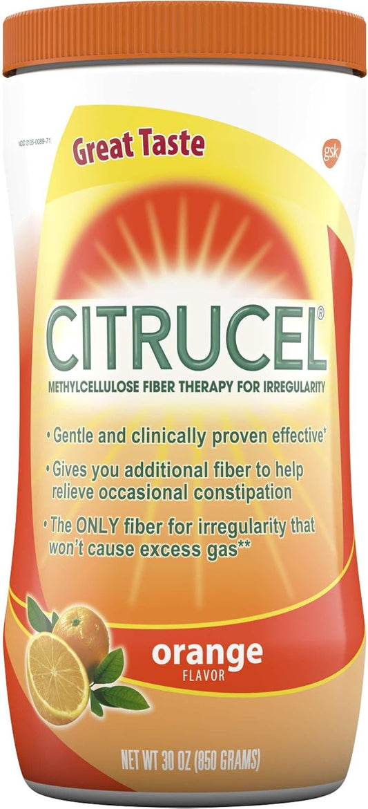 Citrucel Fiber Powder for Occasional Constipation 30 Ounces