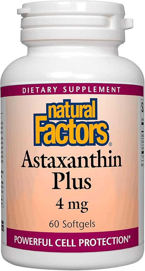 NATURAL FACTORS Astaxanthin Plus 4Mg, 60