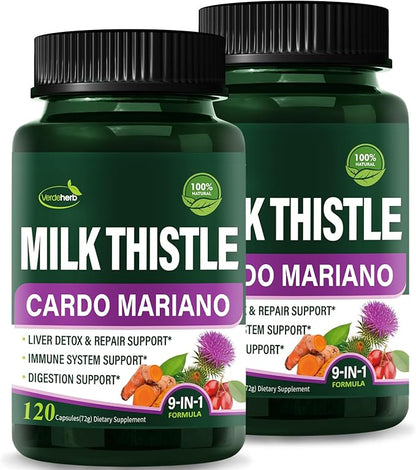 Herbal Complex Extract, Milk Thistle Berberine 240 Capsules