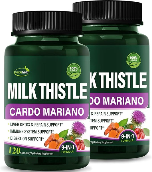 Herbal Complex Extract, Milk Thistle Berberine 240 Capsules