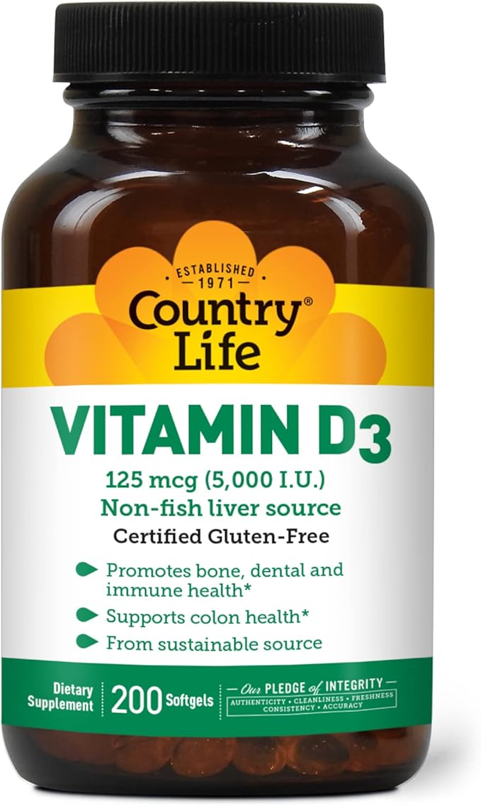 Country Life Vitamin D3 5000 IU