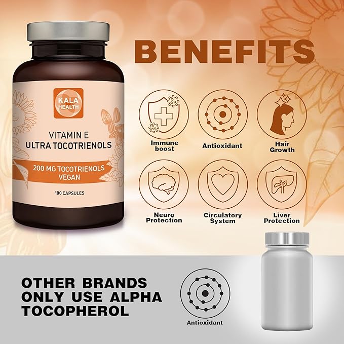 Kala Health Ultra Tocotrienol 200mg Vitamin 4 tocotrienols