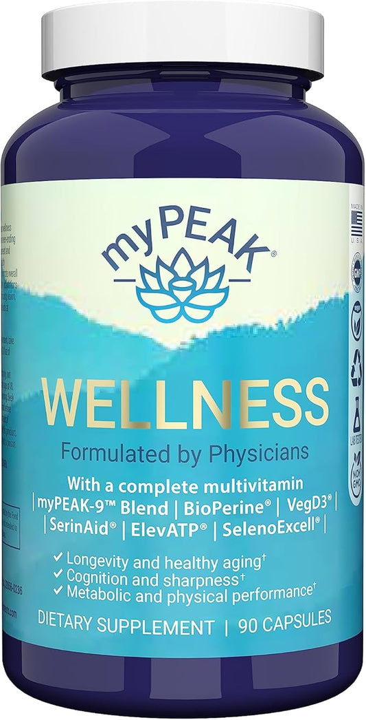 Wellness Award-Winning Vegan Multivitamin with ElevATP 90 Count