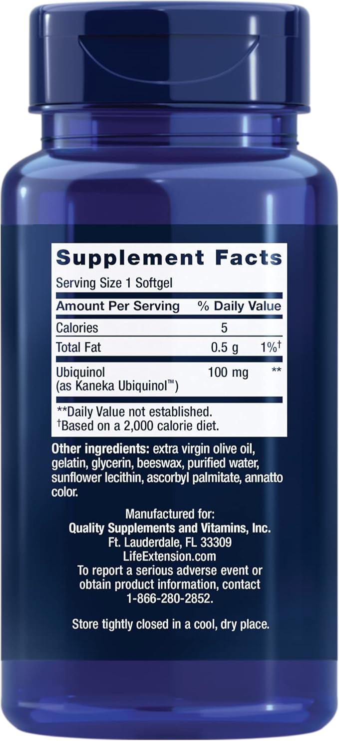 Life Extension Super Ubiquinol Coq10, 100 60 Softgels Omega-3 Epa/dha 120 Softgels