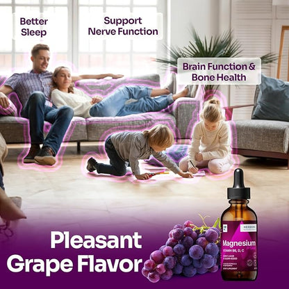 Magnesium Plus Grape Flavor 2 fl B6, D, 100% Absorption 45-Day Supply