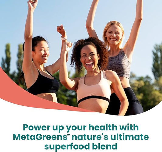 Univera Metagreens, Green Superfoods Blend Powder, Smoothie Mix with Organic Spirulina, Vital Antioxidants, Alkalize, Detoxify, Vegan, Non-GMO, 30-Day Supply.