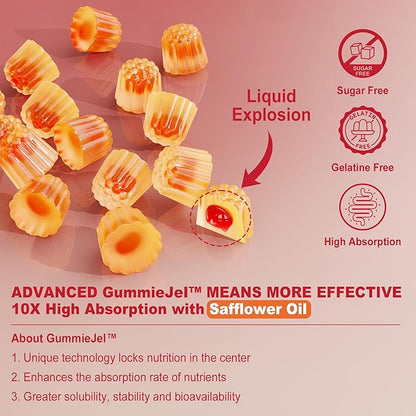 Sugar Free CoQ10 Filled Gummies 250MG, Q10 w/ B3, E CoQ10 (Ubiquinone)