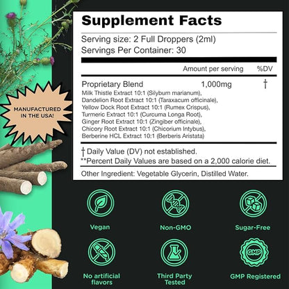 Super Liver Support with Milk Thistle 1 Month