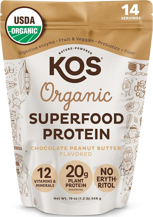 KOS Plant Based Protein Powder, No 14 Servings