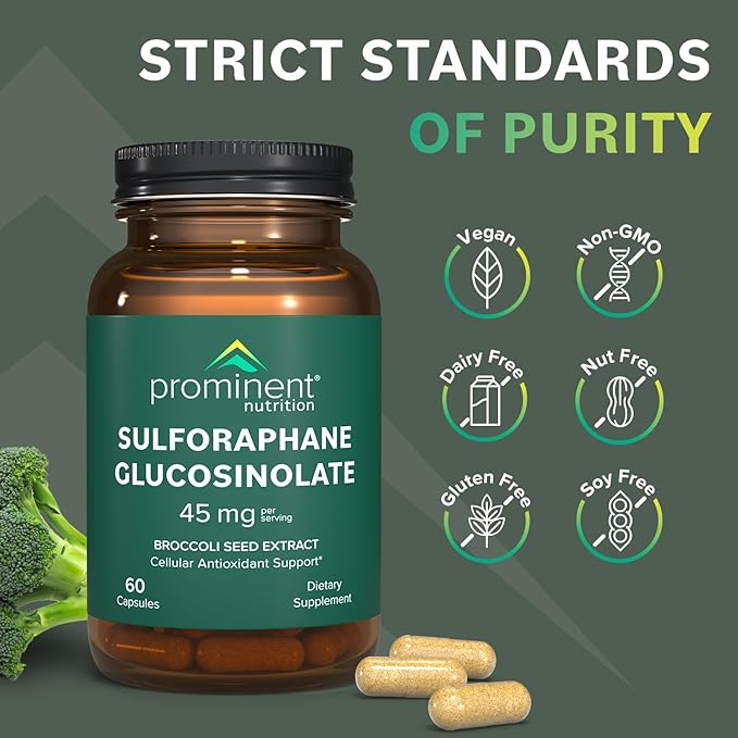 Sulforaphane Glucosinolate Supplement 45 mg, 30 Day