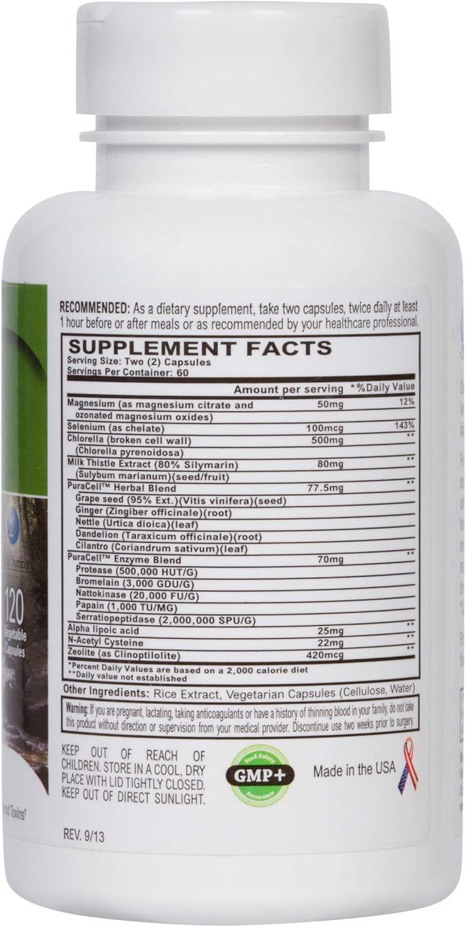 PuraCell Detox Maximum Strength Cleanse Supplement (120 Count)