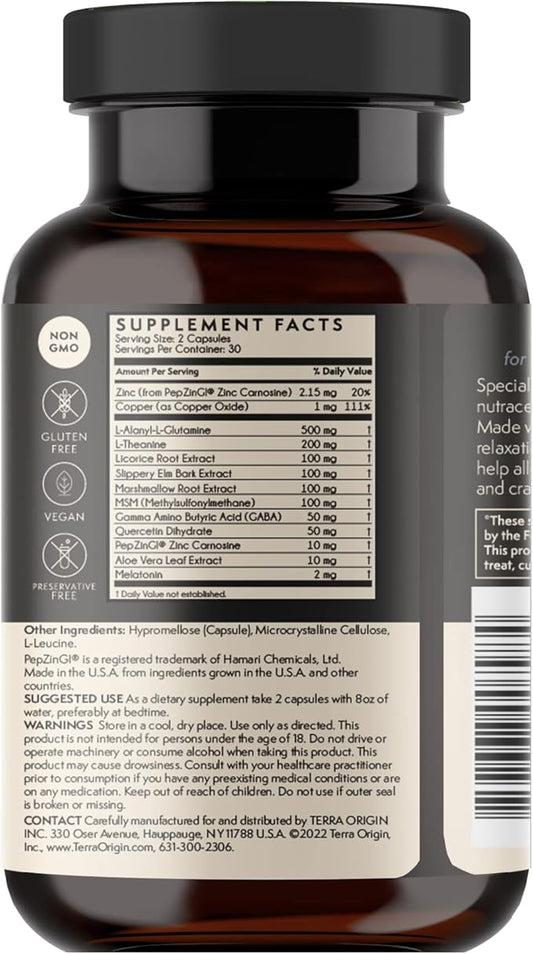 TERRA ORIGIN Healthy Gut Reset PM 60 Veggie