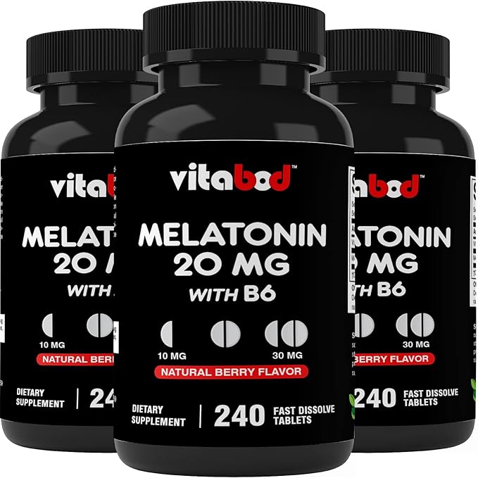 Melatonin 20mg - 240 Fast Dissolve 240 Count 3)