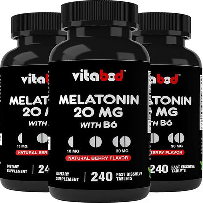 Melatonin 20mg - 240 Fast Dissolve 240 Count 3)
