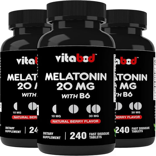 Melatonin 20mg - 240 Fast Dissolve 240 Count 3)