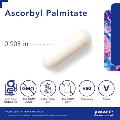 Pure Encapsulations Ascorbyl Palmitate | Vitamin C Supplement to Support Iron Absorption and a Healthy Immune System* | 180 Capsules