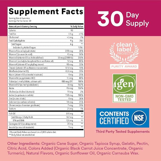 SmartyPants Women's Multivitamin Gummies and Mineral (180 + 60 Count)