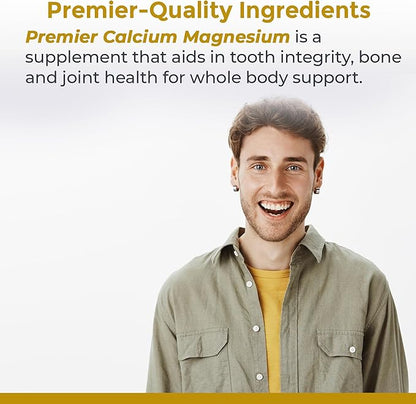Premier Research Labs Calcium Magnesium - from Sango Coral Calcium - for Tooth Care, Bone & Joint Health - No Fillers or Additives - Supplements for Healthy Alkaline pH - Kosher - 8 oz