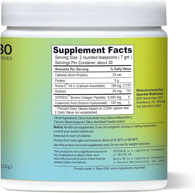 Hydrolyzed Collagen Powder [3-Pack of 30-Serves] VERISOL