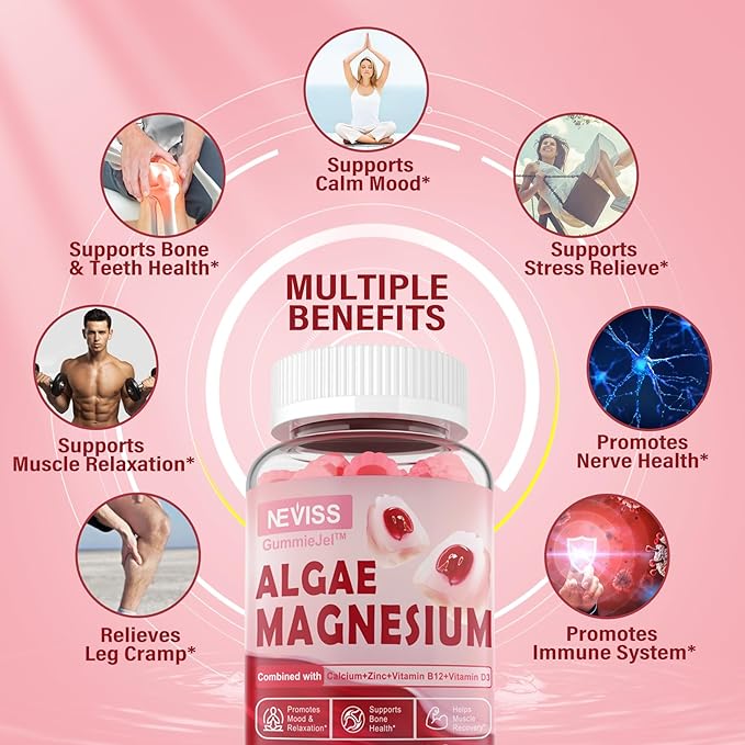 Sugar Free Calcium Magnesium Zinc Gummies, D3 | 4 Forms 60 Ct