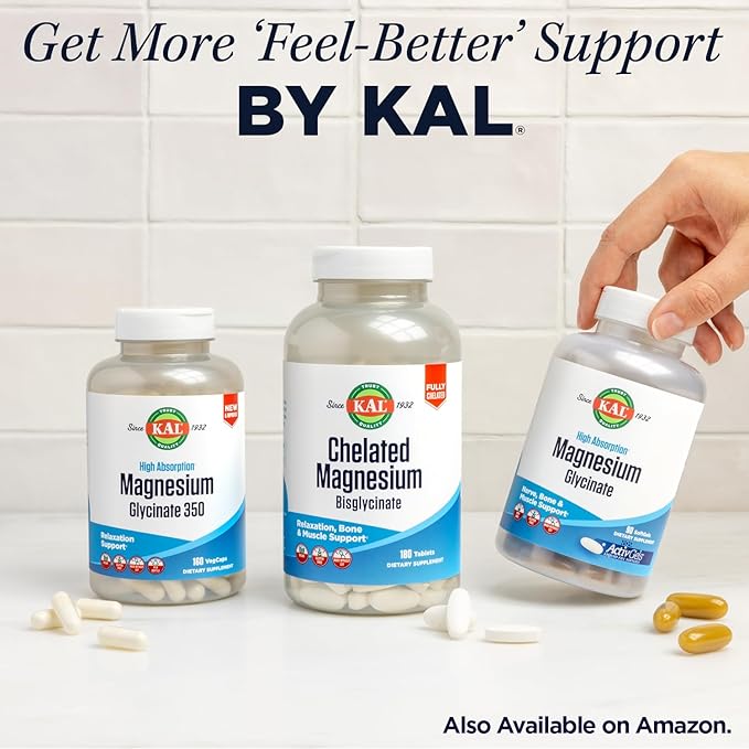 KAL Glucosamine Chondroitin MSM, Joint Support Supplement for Women and Men, 1500mg Glucosamine Sulfate, 1200mg Chondroitin, 1500mg MSM, Rapid Disintegration, 60-Day Guarantee, 30 Servings, 90 Tablets