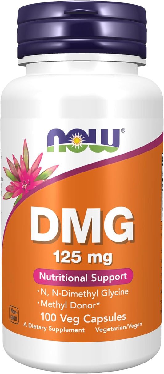 NOW Supplements, DMG (N-Dimethyl Glycine) 125 100 Veg