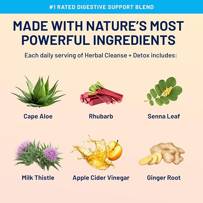 Herbal Cleanse + Detox 15-Day Gut 120 Vegan