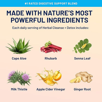 Herbal Cleanse + Detox 15-Day Gut 120 Vegan