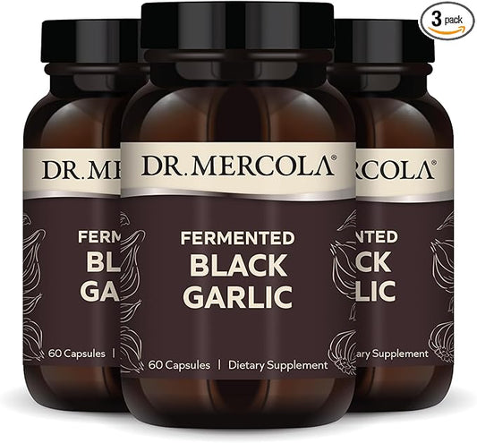 Dr. Mercola Fermented Black Garlic, 90 (180 Capsules),