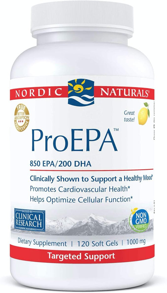 Nordic Naturals ProEPA, Lemon 120 Soft 1210 mg Omega-3 - 60 Servings