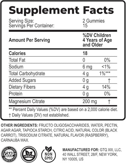DR. MORITZ Magnesium Gummies Sugar-Free - Calm Magnesium Gummies Supplement for Children, Sugar-Free Magnesium Calm Chews for Kids & Adults (30 Count)