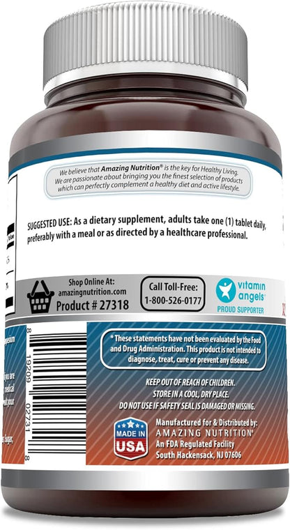 Amazing Formulas Calcium with Vitamin D3 Supplement 250 Tablets