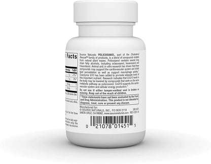 Source Natruals Policosanol with Coenzyme Q10, 10 Mg 30 Tablets