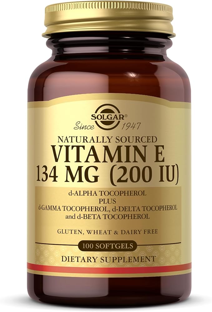 SOLGAR Vitamin E 200 IU 100 Softgels 100 Servings