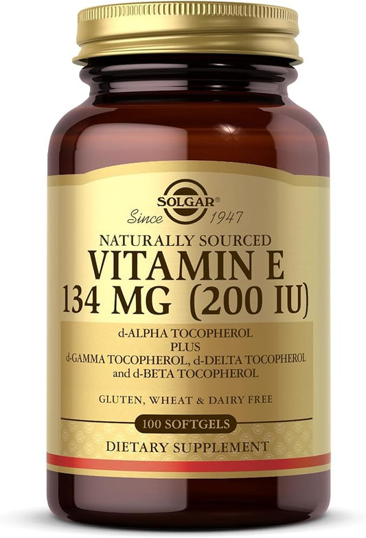 SOLGAR Vitamin E 200 IU 100 Softgels 100 Servings