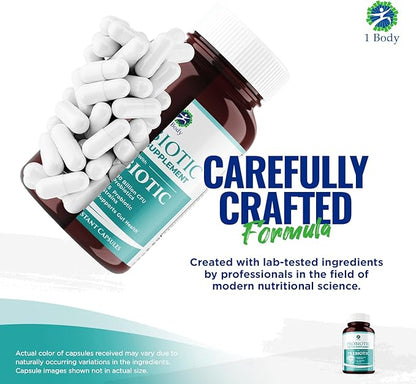 1 Body 30 Billion CFU Probiotic 60 Vegetarian
