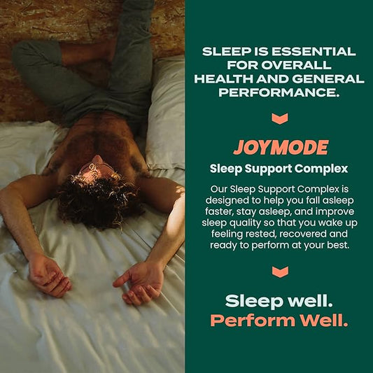 JOYMODE Sleep Aid Supplement for Adults (60 ct) with L Theanine, Melatonin & 125mg Magnesium Glycinate, 500mg Tart Cherry Extract from CherryPURE for Sleep Support
