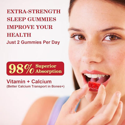 Magnesium Glycinate Gummies, 600Mg Magnesium Supplement Q10, Vitamin, 120 Vegan