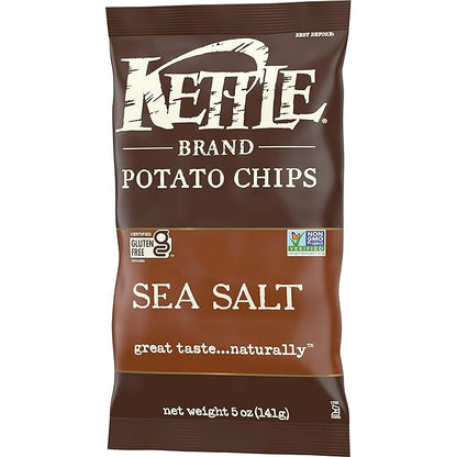 Kettle Brand Potato Chips, Sea Salt Kettle Chips, 5 Oz