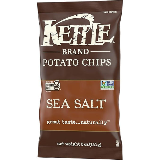 Kettle Brand Potato Chips, Sea Salt Kettle Chips, 5 Oz
