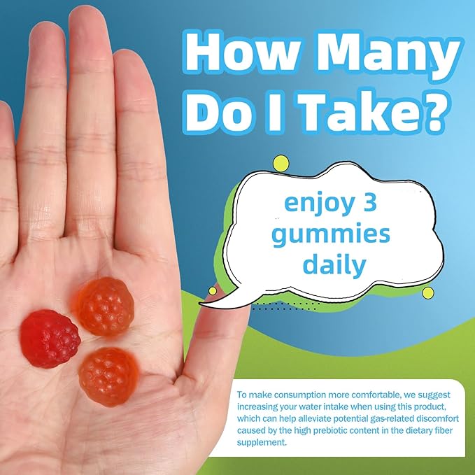 AFXMATE Fiber Supplement Gummies, 7g Fiber 120 Count