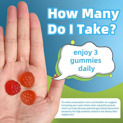 AFXMATE Fiber Supplement Gummies, 7g Fiber 120 Count