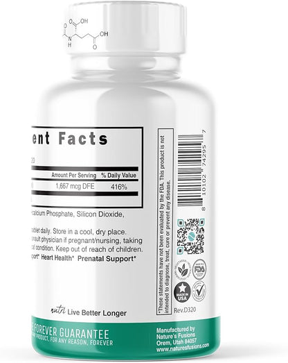 Nutri 5-MTHF L Methylfolate 1MG 4 Month 120 Vegan