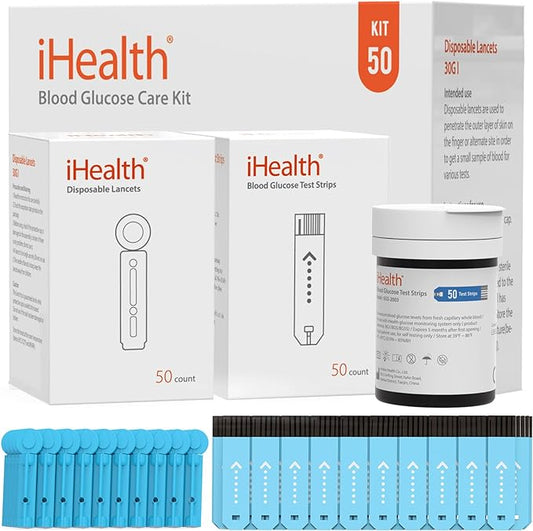 iHealth Blood Glucose Test Strips 50 50 Count,