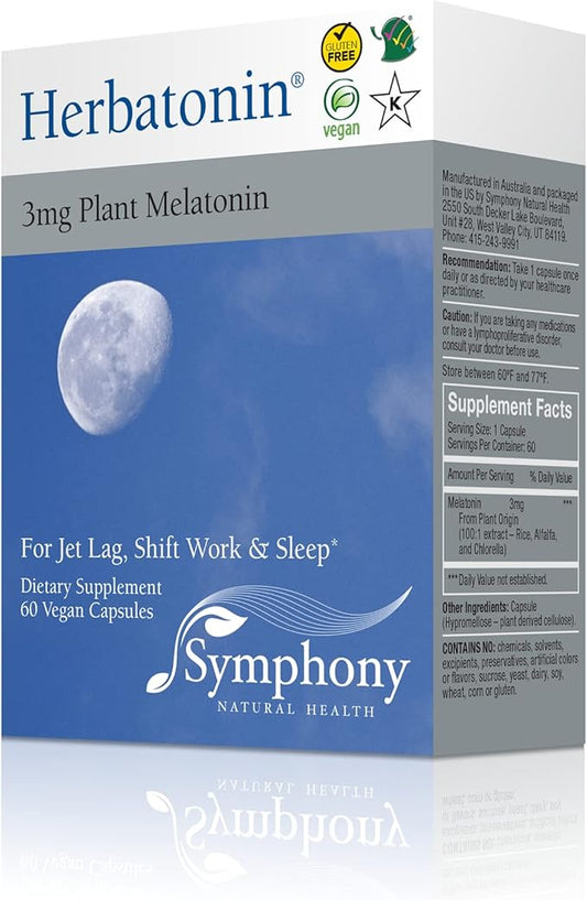 Herbatonin 3mg - The Only Natural 60 Vegan (60 Day