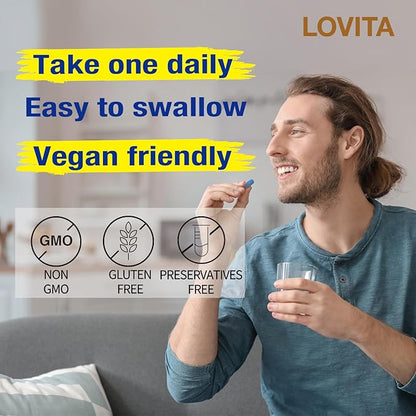 Lovita Men's 8-Hour Time-Release B Complex: (60 Count) 3)