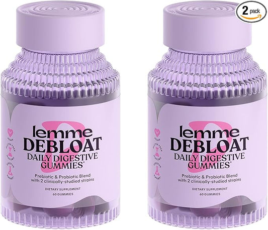Lemme Debloat - Digestive & Gut 2 Clinically 3 Billion (60 Count) 2)