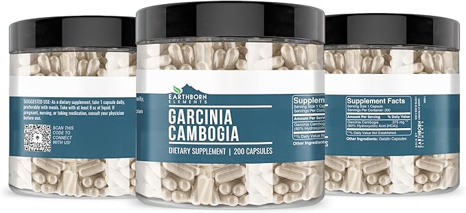 Earthborn Elements Garcinia Cambogia 200 Capsules,